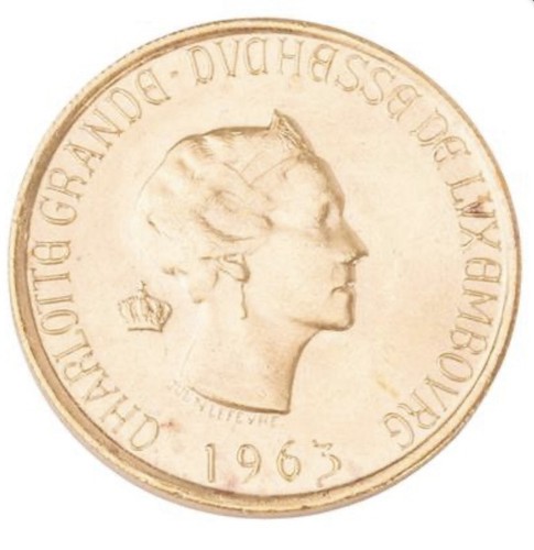 1963 luxemburg goldmünze - 1963,