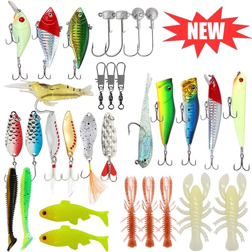 Gummifische mit haken 24er - gummifische,