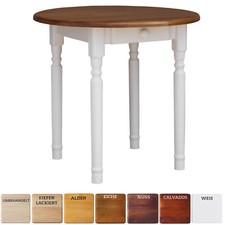 NEU Runder Kiefer Tisch