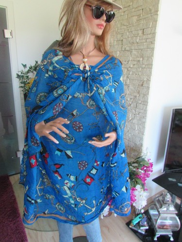 Xxl pareo sarong maritim blau - xxl,