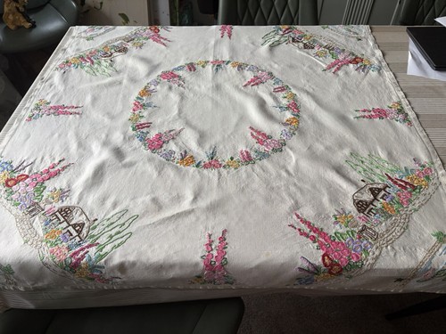 Vintage handbestickte