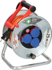 Brennenstuhl 1198740 Kabeltrommel Kabelabroller 25m Orange Schutzkontakt-Stecker