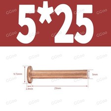 Flachkopfnieten Kupfer Nieten