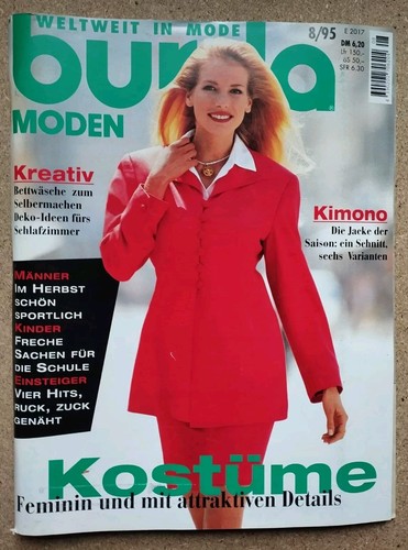 Burda moden 1995 cape - burda, 8/1995
