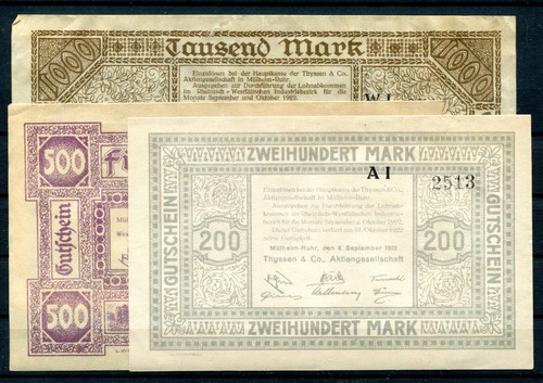 Mühlheim scheine notgeld - 3, /