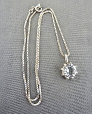 Anhänger mit Bergkristall 925/- Silber und Kette Franz Scheuerle
