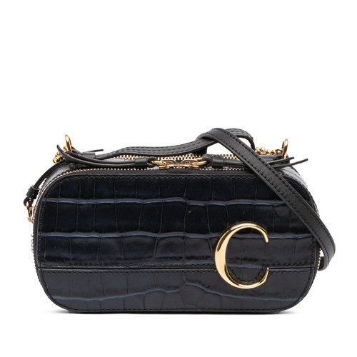 Chloé mini croc embossed - chloé,