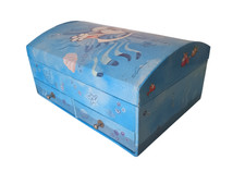 Schmuckkästchen Diddl, Spiegel, 2 Schubladen, Einleger, 20 cm, Holz