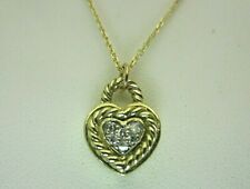 Neu 14K Gelb Gold Und 0.07