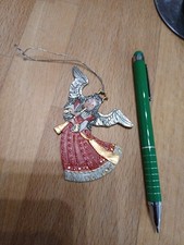  Weihnachtsengel - Jahresengel  Anhänger  Zinnflachfigur Kühn ? Zinnanhänger