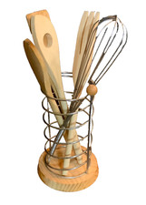 KÜCHENHILFS-SET 6 TEILIG HOLZ + METALL  DIE ORANGUTAN SPENDENAKTION 25/6