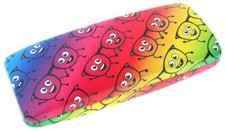 Witziges Brillenetui MYKONOS im Regenbogen Design mit Brillen - Aufdruck | NEU