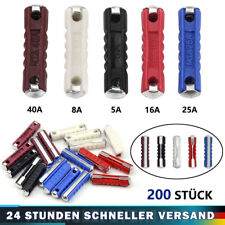 200x Auto Schmelzsicherung 5A 8A 16A 25A 40A oldtimer sicherung pkw 25 mm 5 mm