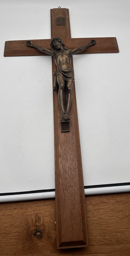Holz kreuz kruzifix - inri, groß