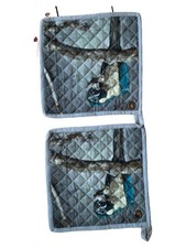 Imbarro Topflappen 2er Set Vogel Motiv Gesteppt Mehrfarbig 25x25 cm