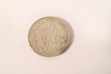 British West Africa 2 Shillings HP14 Silber Münze 1918 Old silver coin Palme