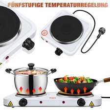 Dayplus 1000 W/2500 W Elektroherd Kochplatten 1/2 Ring Kochfeld Herd Küche Klein