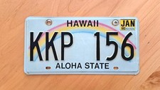 Hawaii USA Nummernschild