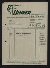 STUTTGART, Rechnung 1932 Gebrüder Unger Uhren-Grosshandlung Junghans Pfeilkreuz