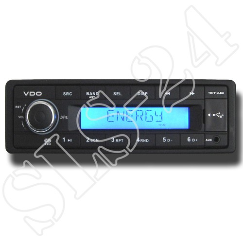 Vdo tr711u 12v radio - tr711u-bu,