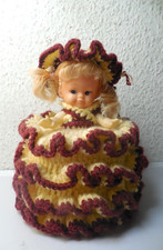 DDR KLOPAPIERHUT-KLOROLLENHUT Handarbeit Inkl Puppe