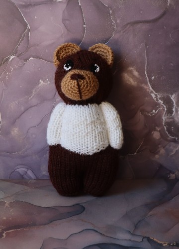 Bär teddy gestrickt - bär,, teddy,