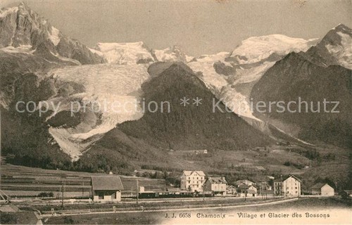 Chamonix village glacier - chamonix,