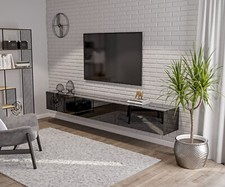 TV Lowboard 270 cm Schwarz