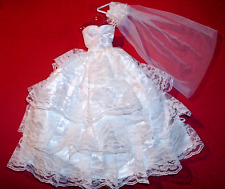 %***Wunderschönes Barbie Brautkleid mit Schleier***%
