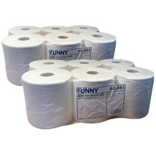 12 Handtuchrollen Handtuchpapierrolle Handtuchpapier 2-lag weiß für Tork Matic