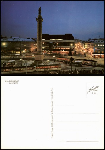Ansichtskarte darmstadt - ansichtskarte,