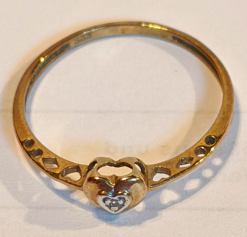 Vintage damen goldring - damen,