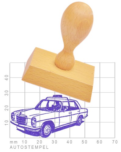 Oldtimer autostempel mercedes - autostempel,