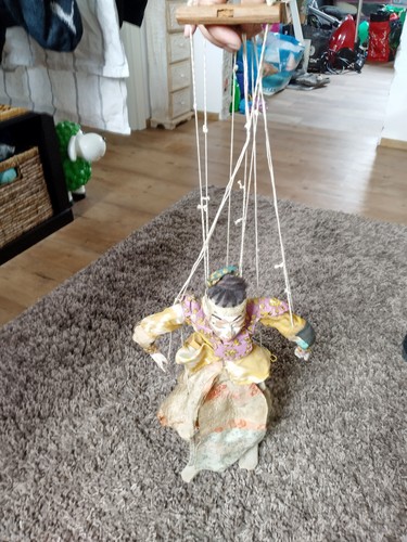 Marionette aus holz - marionette, über