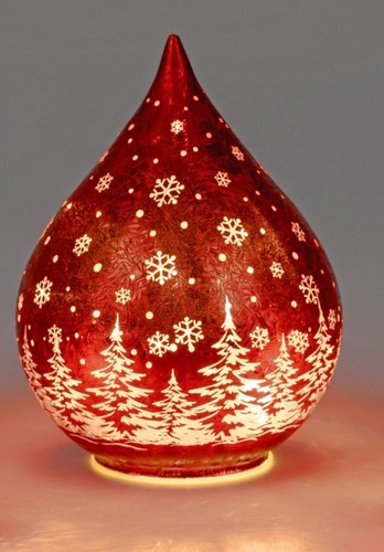 Led deko tropfen rot cm - tropfen,