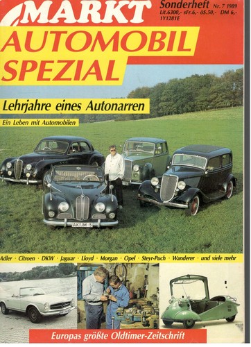 Oldtimer markt sonderheft nr - oldtimer-,