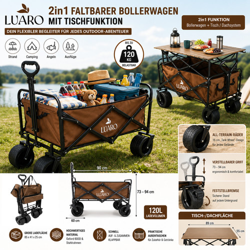 Bollerwagen mit tischfunktion - mit,