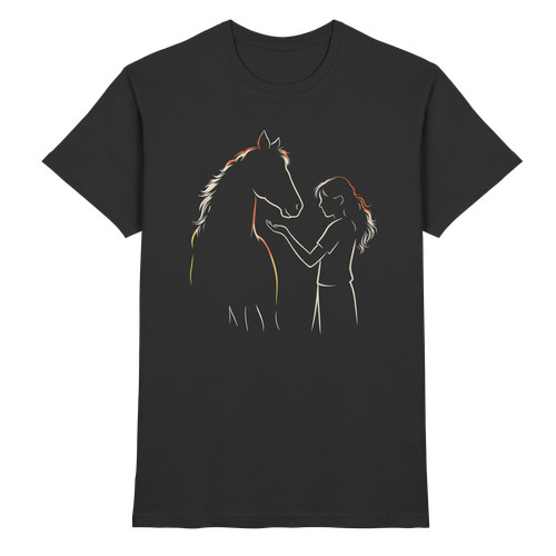 Pferd und mädchen shirt - pferd, –