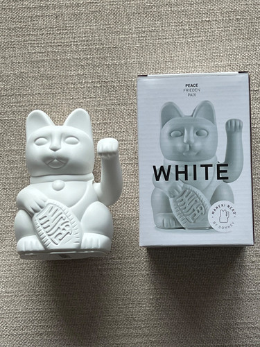 Winkekatze weiss peace - winkekatze,