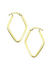 Rhombus gold ohrringe - rhombus,