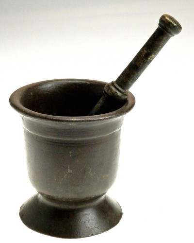 Bronze mörser renaissance - bronze,