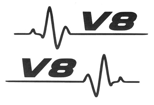 Herzschlag 15x4cm - v8, 2x