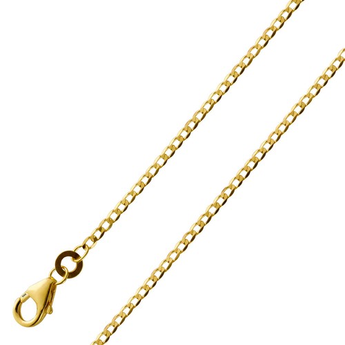 Panzerkette 6mm gelbgold 585 - 1,6mm,
