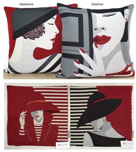 Gobelin kissen dame - gobelin,