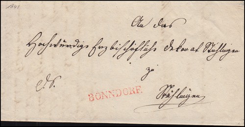 Baden vorphilatelie faltbrief - baden,