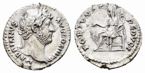 Antike römisch denar hadrian - römisch,