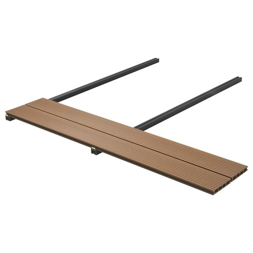 Terrassendiele pcs teak wpc - terrassendiele,