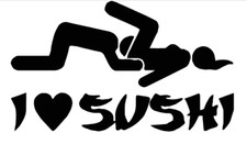 Aufkleber love sushi - aufkleber, i