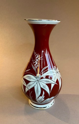 Spechtsbrunn porzellan vase - porzellan,