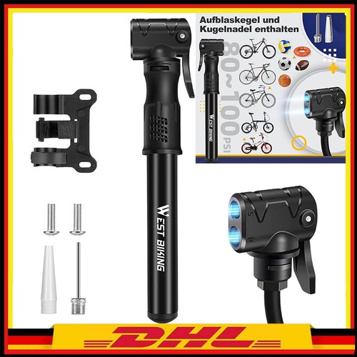 Fahrrad schwarz handpumpe - schwarz,